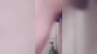 Wifey takes gigantic dick inside shower