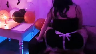 Cosplay with my pumpkin (ghost boned)