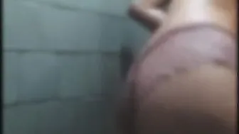 beauty women bathing and touching herself