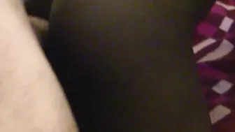 White cummed on ebony ebony facial canvas