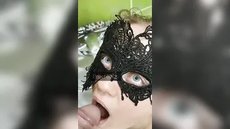 PeachBitch:Whore stepsister drinking piee and blowing penis