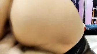 Passionate fucking of a old lovers into the position of Girl on top with close-ups ))