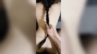 Bubble Ass Dark Haired Getting Fuck Rough Doggy Style Until She Jizzes