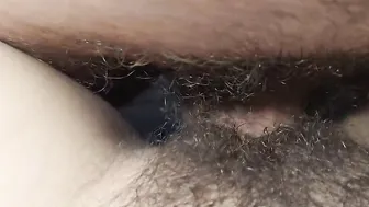 CUM ON UNSHAVED CUNT