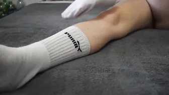 Beauty Legs Into Long Socks - Miley Grey