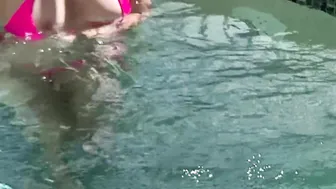 Ex-Wife flashes boobs inside Hotel Pool | Met by Hotel GUESTS