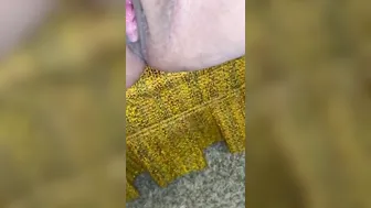 Creamy squirt makes a mess