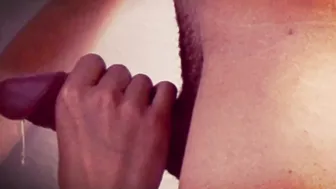 PISS me inside DIAPERS - Crazy Hot PISSING shower ends with CUM into my mouth