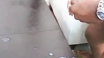 Hottie dark hair bouncing on the ebony penis