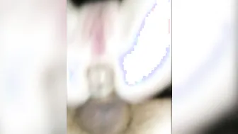Beautiful breasts are shaking from passionate sex inside the morning