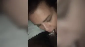 Girlfriend’s MILF sucking off my penis inside the parking lot