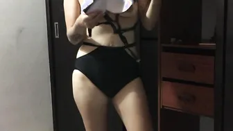 my neighbors comes in my room to change and then invites me to have sex with her