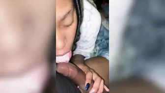 Ex-Wife swallows hubby cock before work