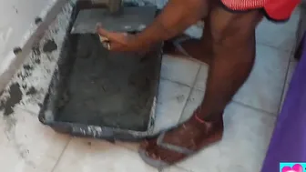 Inked dark haired has 100% anal interracial sex during guest room makeover