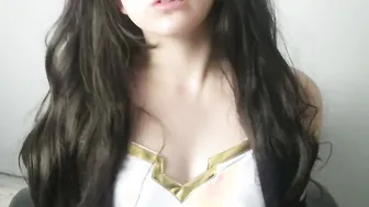 Ahrii Steele as Ishtar squirts a lot with a sex