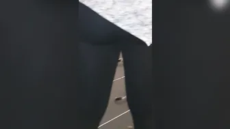 Step cougar inside ebony pants seduce step son with huge booty (come and plowed me)