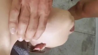 Amateur hispanic used for mouth throat-face-hard face banged