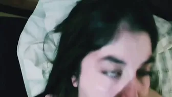 After my bf put all his penis into my mouth he pounded
