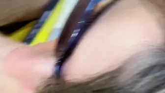 I was into the woods with my classmate who has a clip camera