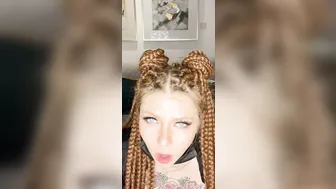 Tattooed Red Haired Having Fun wirh huge firm milky melons and pink soak vagina while talking to you Daddy