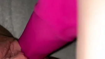 While Watching porn video – PAWG likes play time while watching tape