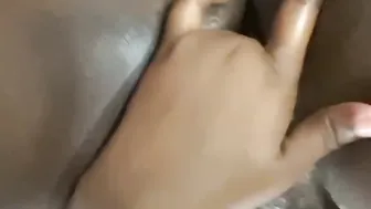 African Cutie MaskedEclipse having fun with her pink snatch and squirting