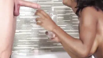 Titty boned and sloppy head by big titted Hazel