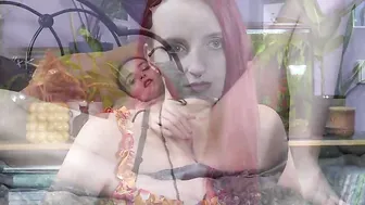 Red-haired German has Fun with a Dildo