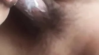 Insane close up unshaved twat fucking