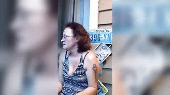 Smoking and conversation with hot Cougar