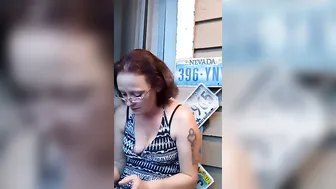 Smoking and conversation with hot Cougar