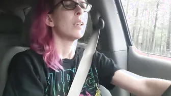 Rainy Day vehicle Masturbation