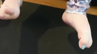 Crazy Hot Blue Feet Tease