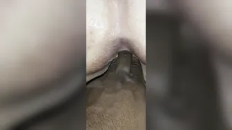 point of view Queenbee gets her tight booty fingering and banged doggy style