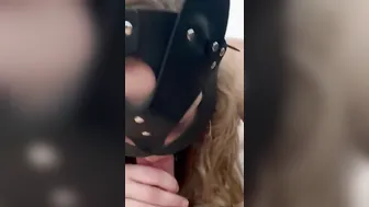 Cuckold Hotwife giving great sloppy oral sex with facial