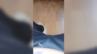 Step cougar inside living room pulled off step son leggings sucking off penis until cum in her mouth