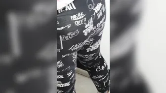 Step milf inside tight pants preparing food for family on the kitchen