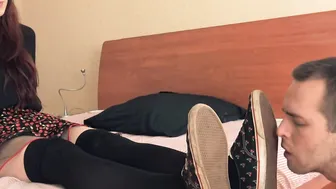 Russian Girlfriend Under Girls Toes 8