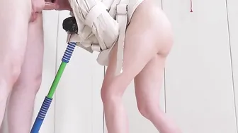 Bdsm sub eats her dommes rough penis