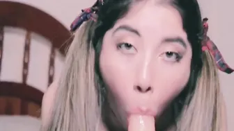 Suck a pvc penis and then I blown my friends cock