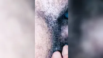 Daddy’s Lil skank teases her self till she jizzes