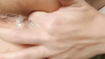Without porn video – Pushing out anal beads without hand