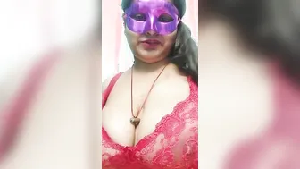 Lusty bhabi showing melons and vagina hole