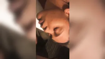 Jacking off on my lover face whore loves cum