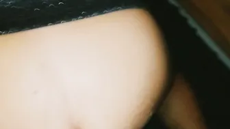 He getting very sloppy-sloppy seconds on hoe from club w cum all over her booty.