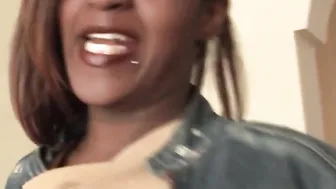 chirpy swimsuit ebony star down to blow penis