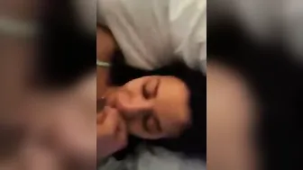 19 year mature girlfriend getting facefucked