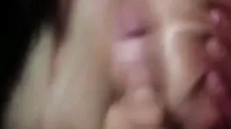 Crazy talking stepmom titty fucks son