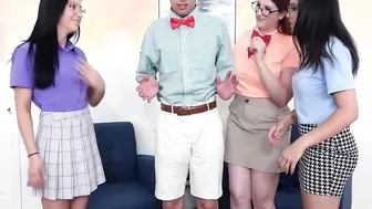 Innocent 18 Yo Nerds Decide To Gang Bang- Bess Breast Ella Cruz Jasmine Vega