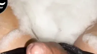 Fellatio into the hot tub at the resort
